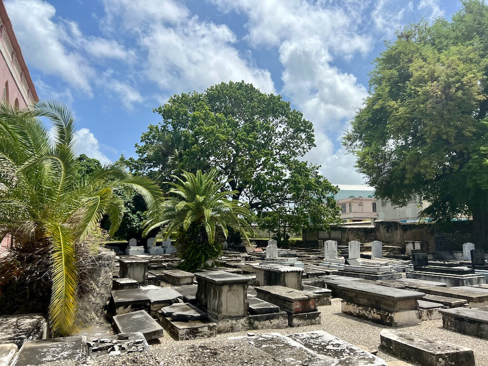 Historic Cemetery at the oldest Synagogue in the Western Hemisphere in Barbados.  